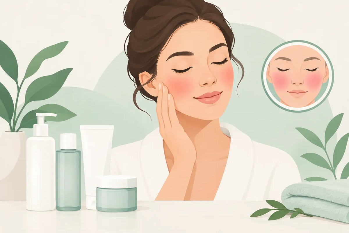 A Rosacea Friendly Skincare Example for Calm Skin