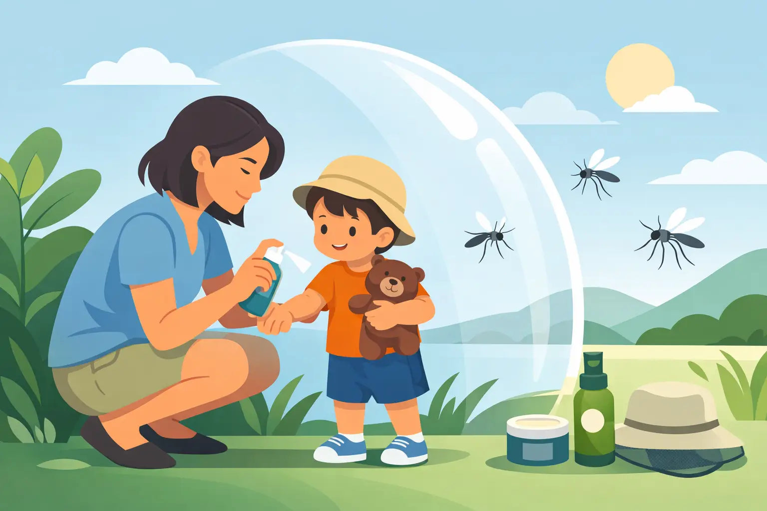 How to Protect Toddlers From Mosquitoes Safely